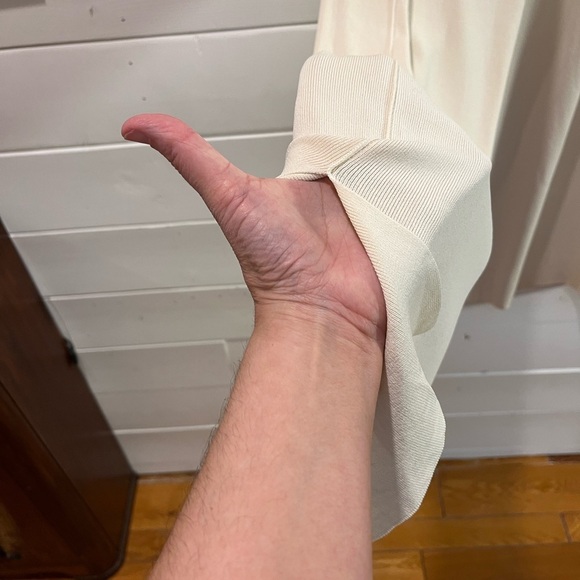 UCHUU - Beige Wide-Leg Knit Pants (Estimated S/M) - Picture 10 of 11